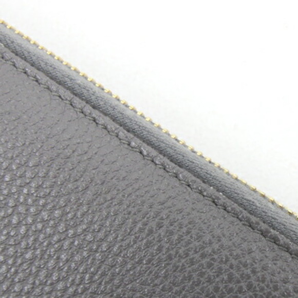 GUCCI Grey Leather Interlocking G Horsebit Round Long Wallet 570661 - Picture 6 of 9